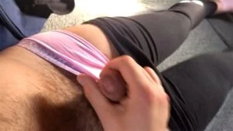 Masturbate in legging