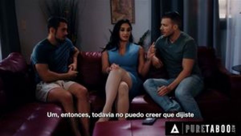 PURE TABOO Stepmom Sheena Ryder Surrenders To Stepson's DP Threesome Request - SPANISH SUBTITLES