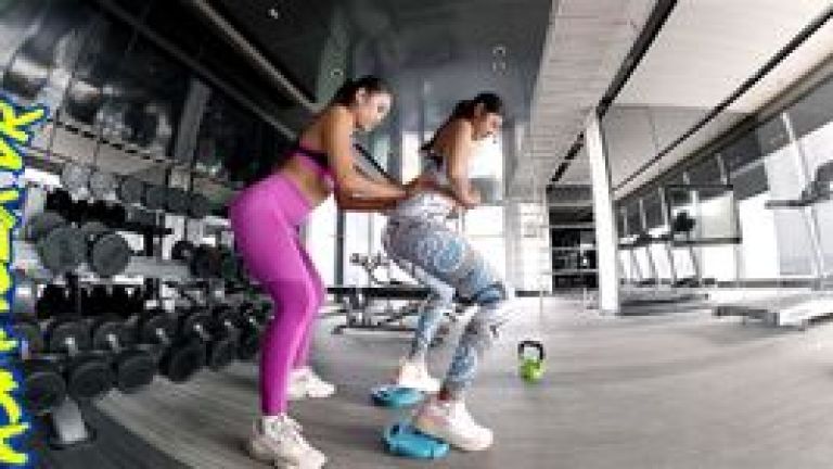 After gym Asian threesome