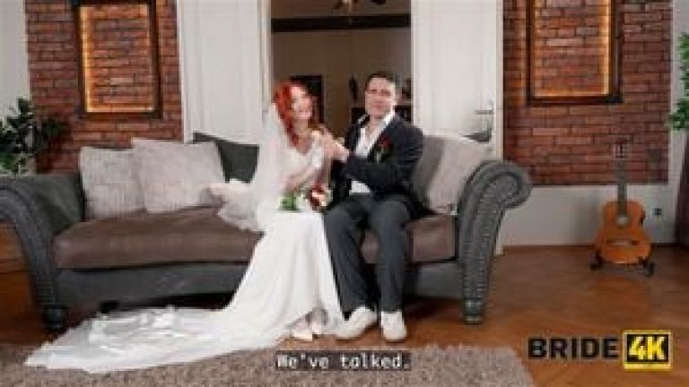 BRIDE4K. The Red-haired Virgin will finally be able to fuck her Spanish Husband