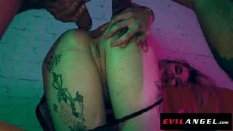 EVIL ANGEL - Anna De Ville WILD Anal Positions! Foot In ASS & Upside Down Throat Fuck