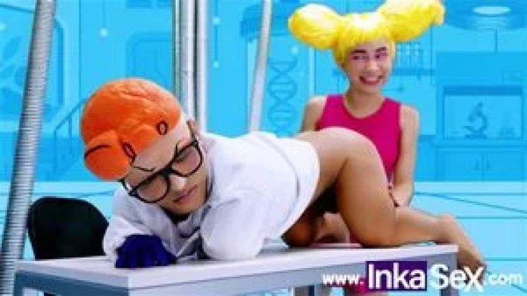 INKA SEX - Dexxxter experiments with his shy stepsister De De's anus to discover the secret formula.