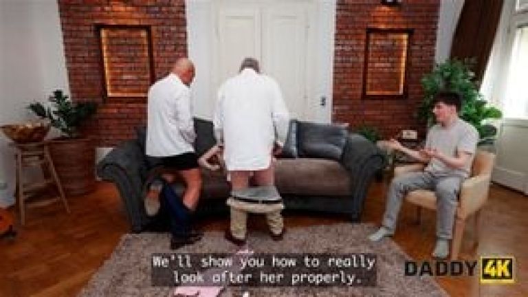 DADDY4K. An 18-year-old Girl loves Old Cocks and wanted to try what it's like to have two Inside her