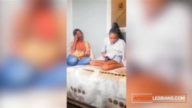 These BIG ASS EBONY LESBIANS got naughty licking PUSSY after sharing drinks