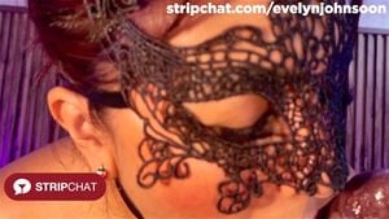 Sexy Masked Girl Takes Thick Dildo Deep Down Throat - evelynjohnsoon