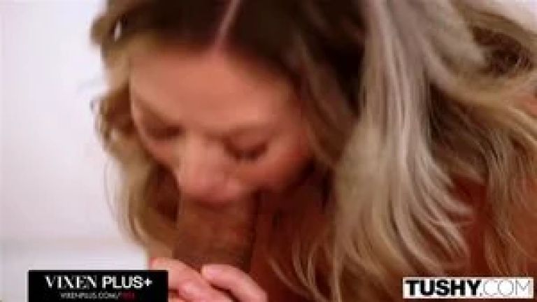 TUSHY Big Booty River Lynn Gets Her Hole Stuffed With A Big Dick