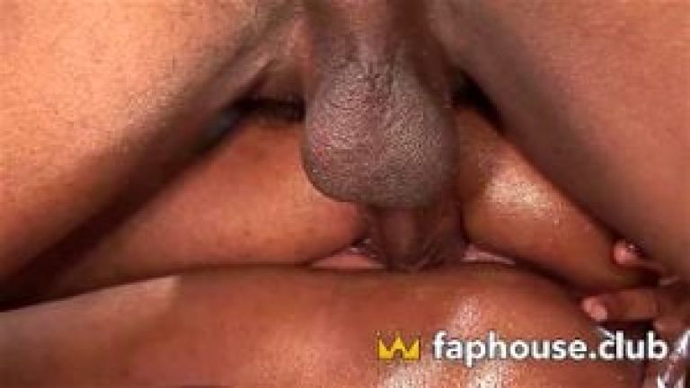 Sizzling Ebony Riding Massive Black Spear in Every Room - Biggest Cream Pies