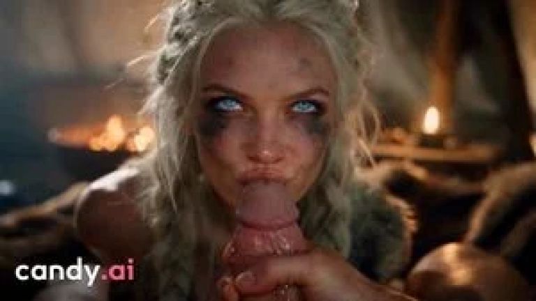 Barbarian Fucks a Viking Blonde in the Ass - Candy AI