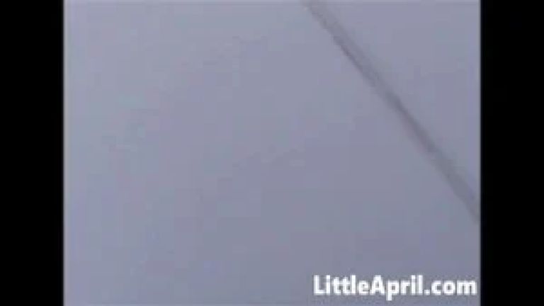 Blonde Little April Masturbates in Public