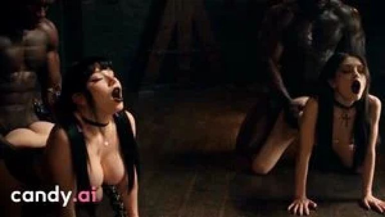 Goth Girls Get Fucked in a BBC Gangbang - Candy AI