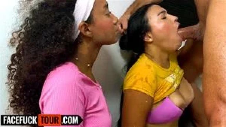 Double BJ is the best...these LATINA BFFs were eager to join me to the bathroom at the bar
