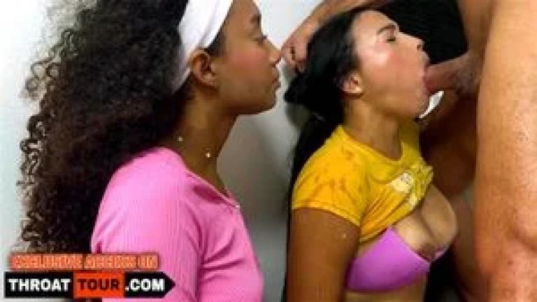 These two nasty LATINA TEEN cheerleaders scored big time with my American BWC