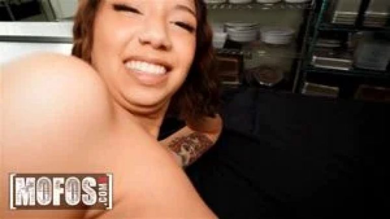 MOFOS - Seductive Kimora Quin Gets Convinced By Her Coworker To Ride His Dick Until He Cums Inside Her