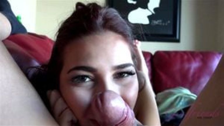 POV - Olivia Nova part 2: She can't wait to get your cock in her mouth, she loves looking you right in the eyes as she blows you.