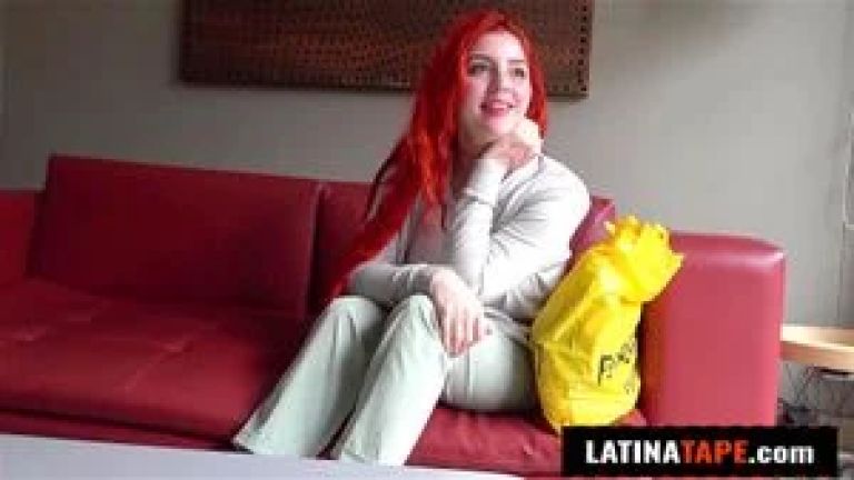 Danger, danger! she likes it wild... fucking this CUTE LATINA TEEN with red hair felt electrical