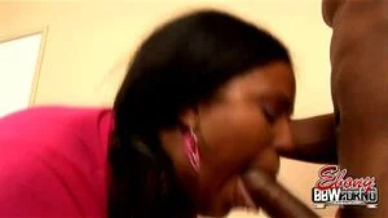 Chubby Ebony BBW Janae Foxx Sucks Him Dry