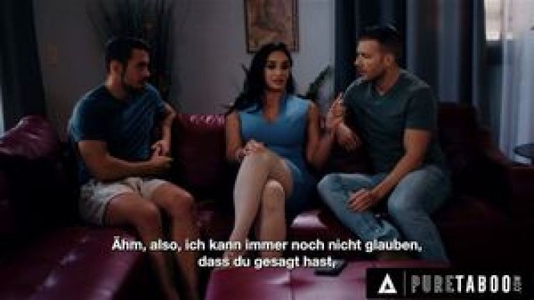 PURE TABOO Stepmom Sheena Ryder Surrenders To Stepson's DP Threesome Request - GERMAN SUBTITLES